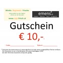 Gutschein €10,-