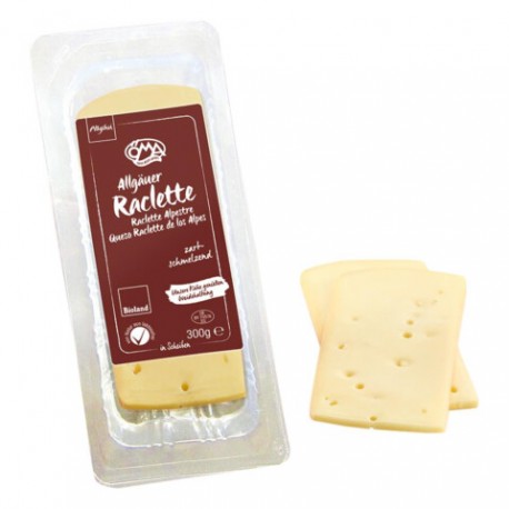 Allgäuer Raclette Käse Scheiben 300g